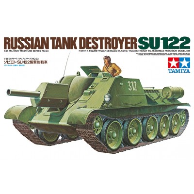 SU-122 RUSSIAN TANK DESTROYER - 1/35 SCALE - TAMIYA 35093